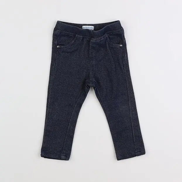 Vertbaudet - jean bleu - 9 mois