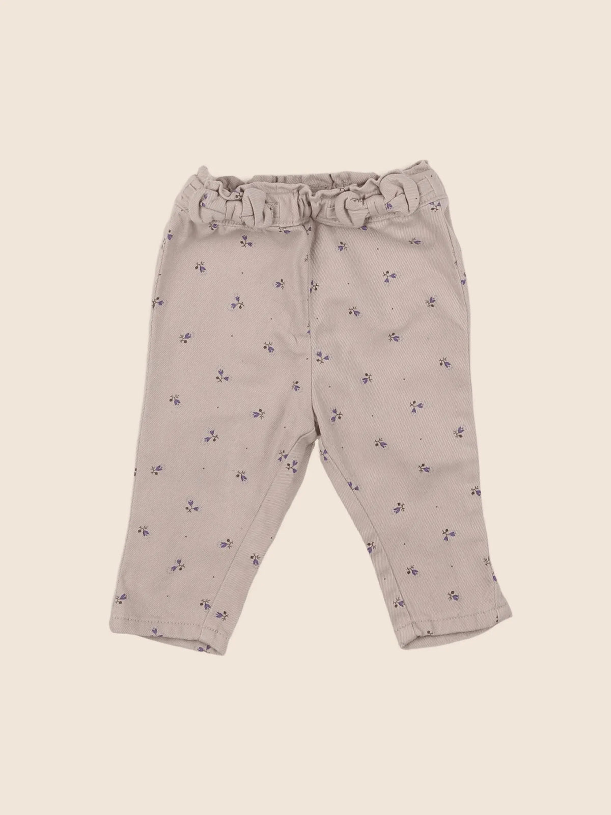 Vertbaudet - pantalon beige - 6 mois