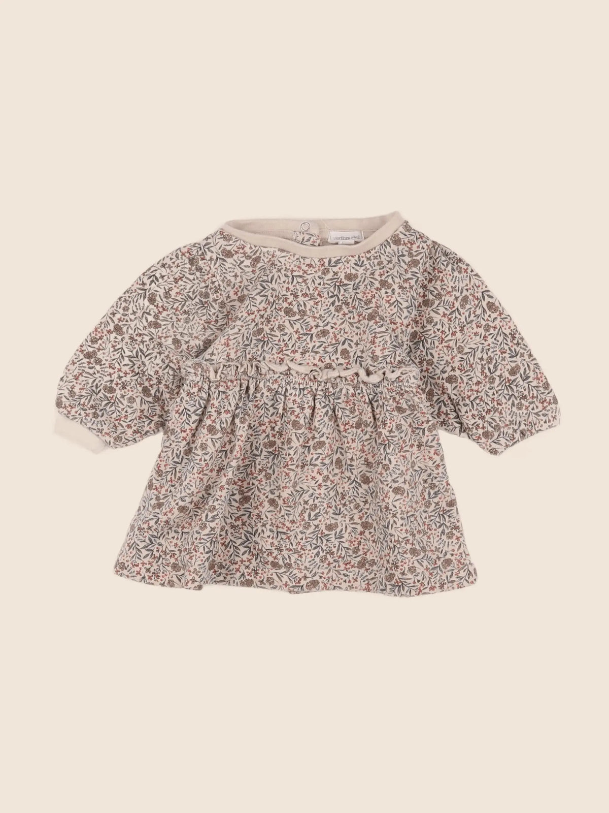 Vertbaudet - robe beige - 3 mois