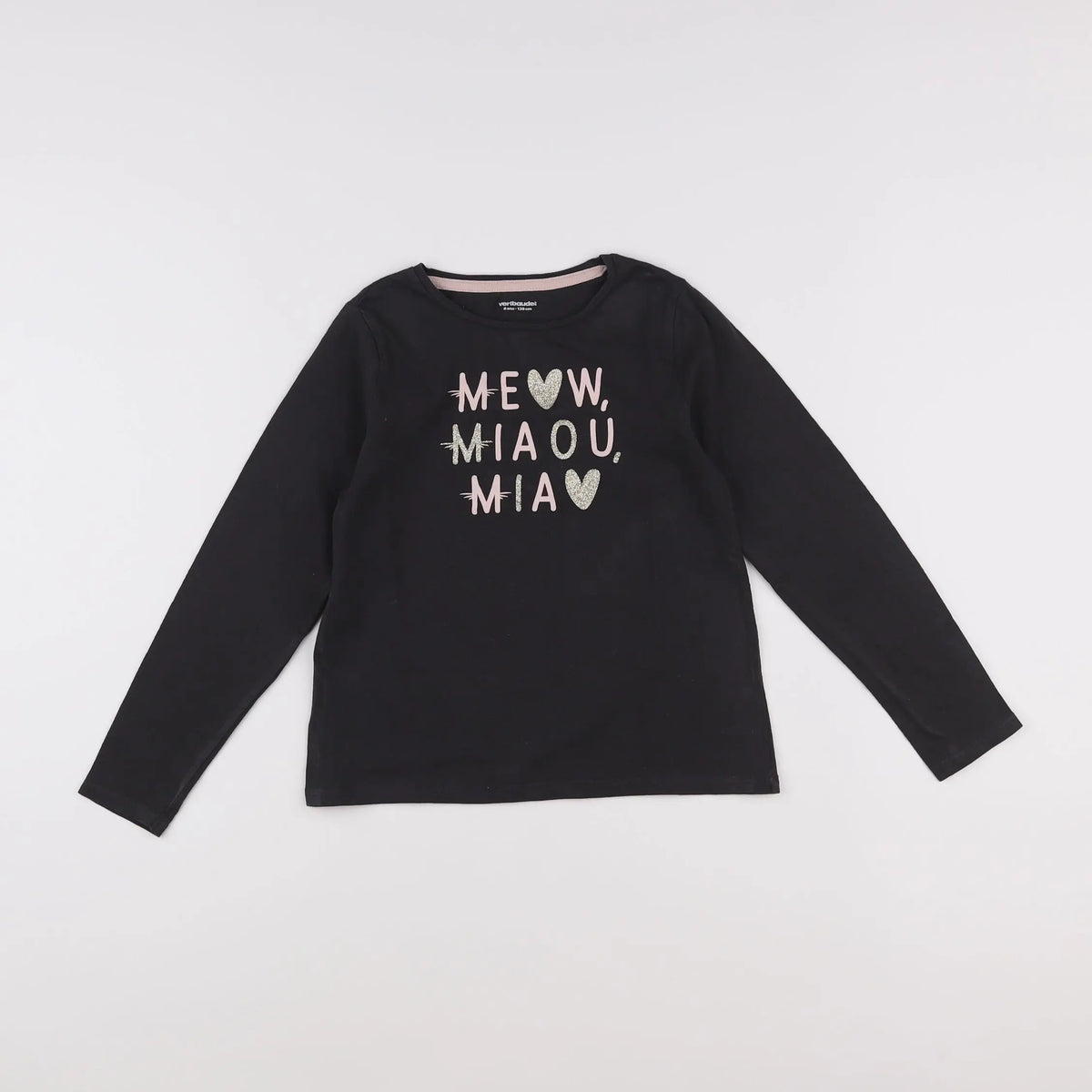 Vertbaudet - tee-shirt gris - 8 ans