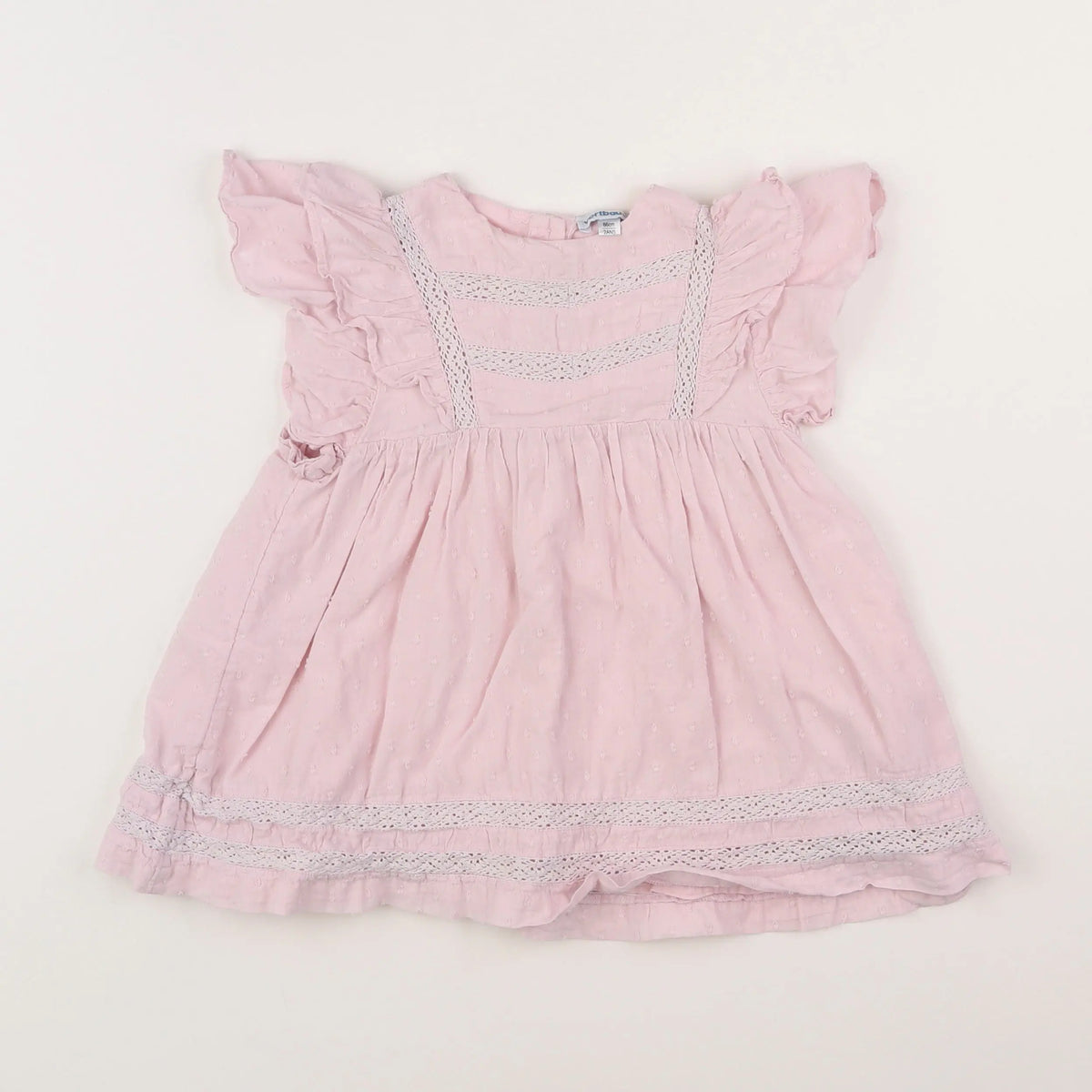 Vertbaudet - robe rose - 2 ans