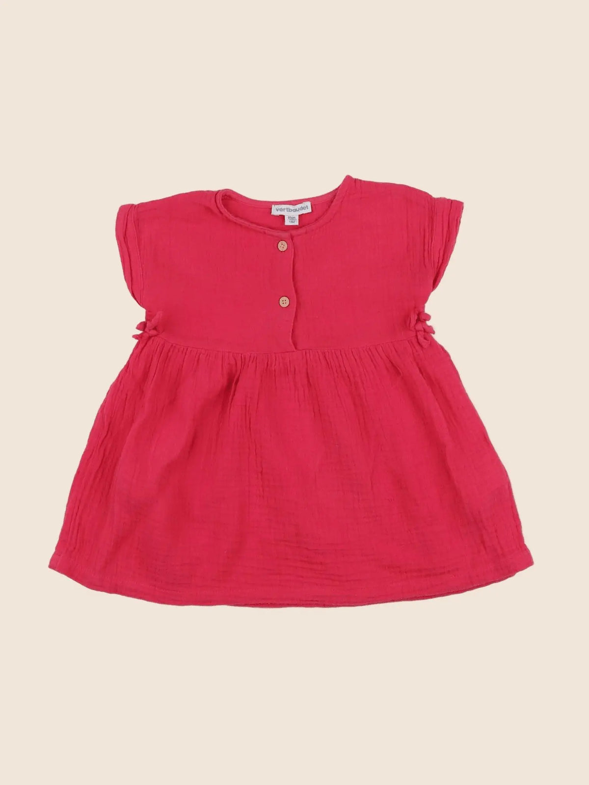 Vertbaudet - robe rose - 18 mois