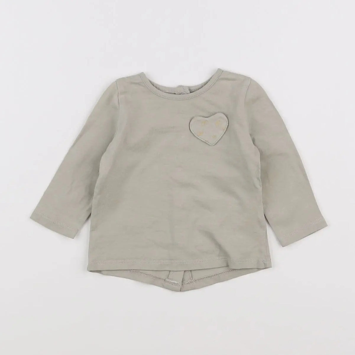 Vertbaudet - tee-shirt vert, or - 3 mois