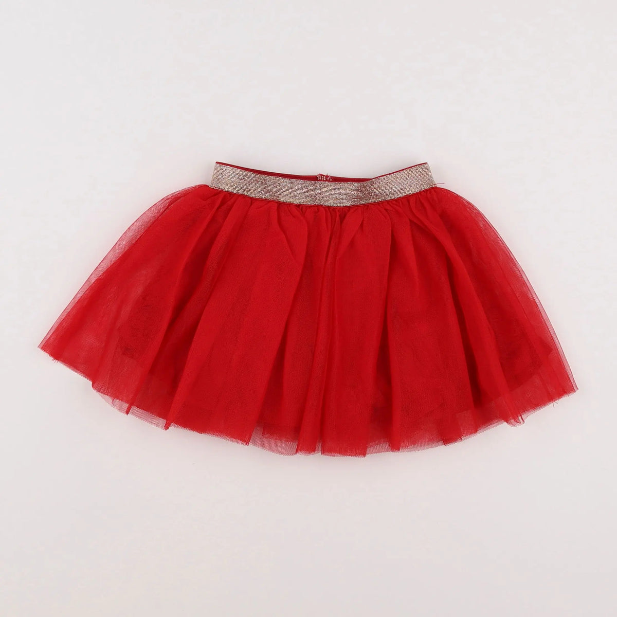 Vertbaudet - jupe rouge - 2 ans