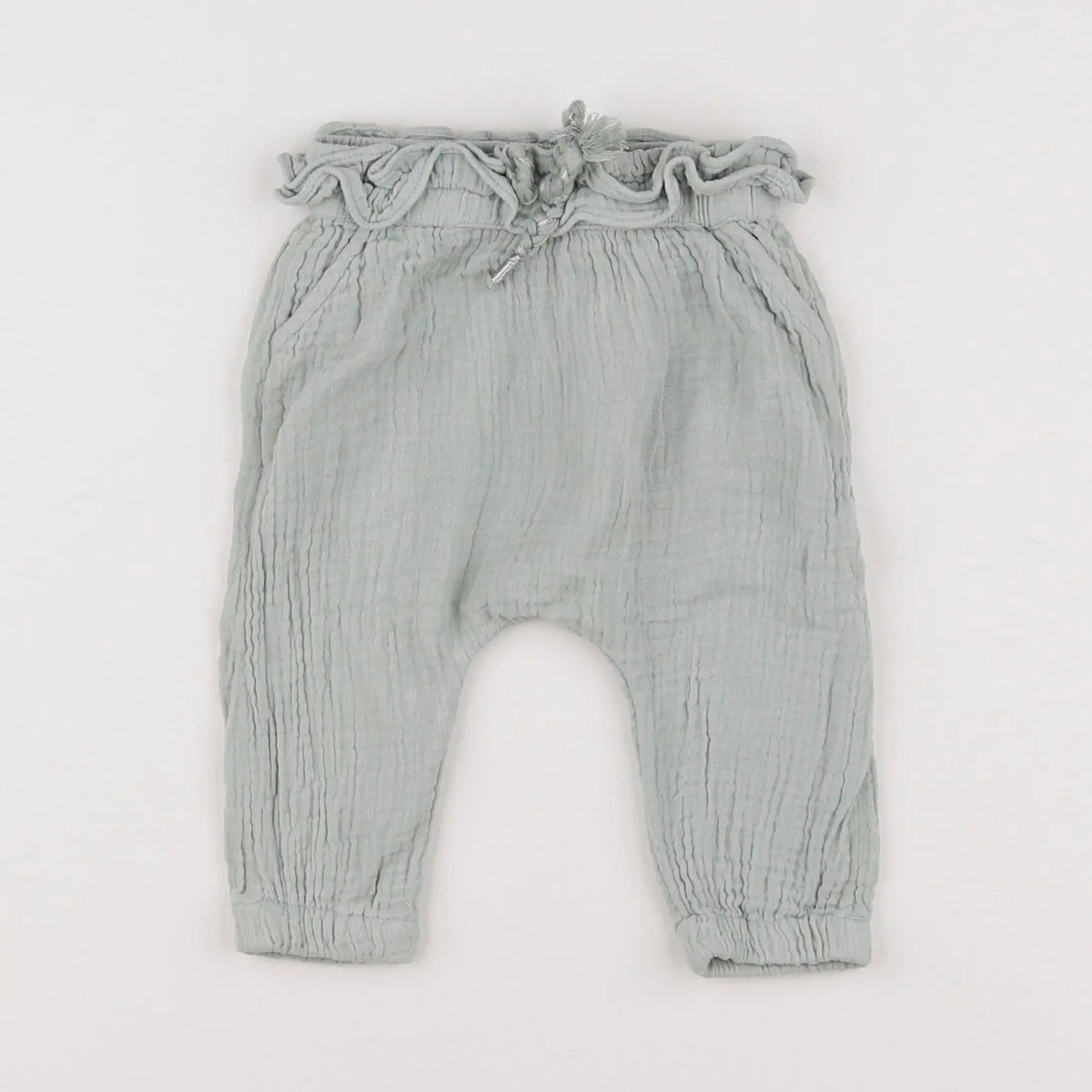 Vertbaudet - pantalon bleu - 6 mois