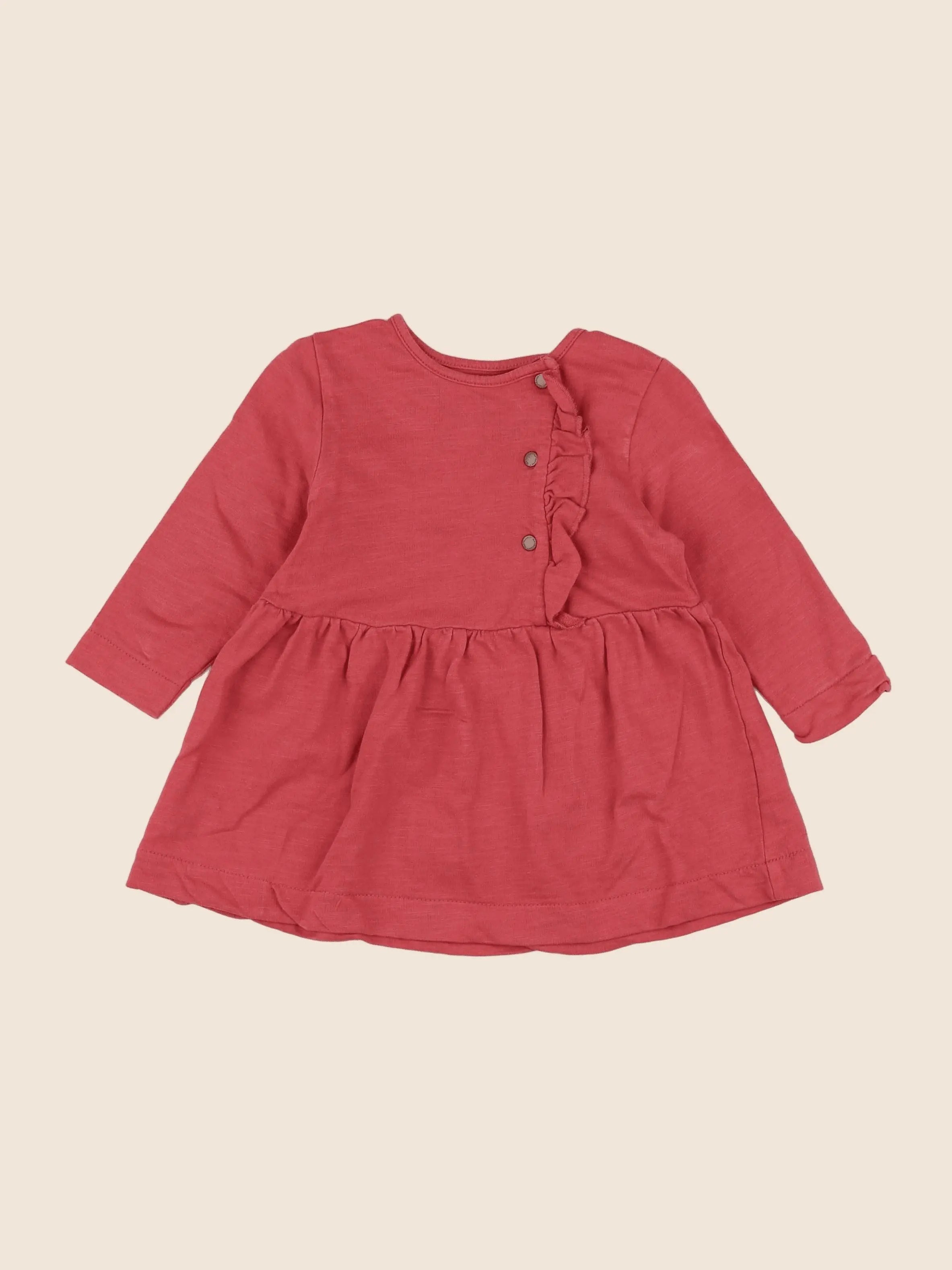 Vertbaudet - robe rose - 12 mois