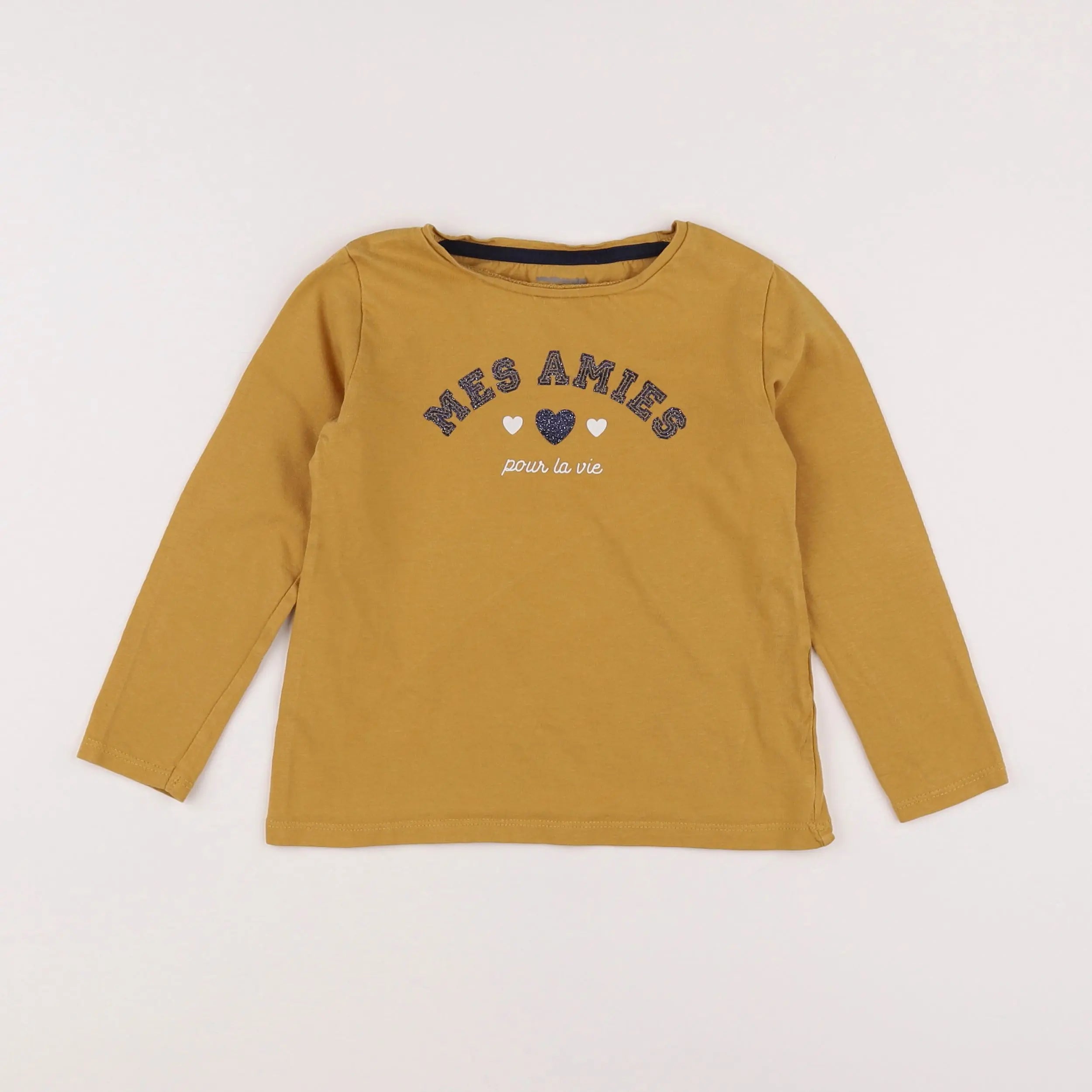 Vertbaudet - tee-shirt jaune - 5 ans