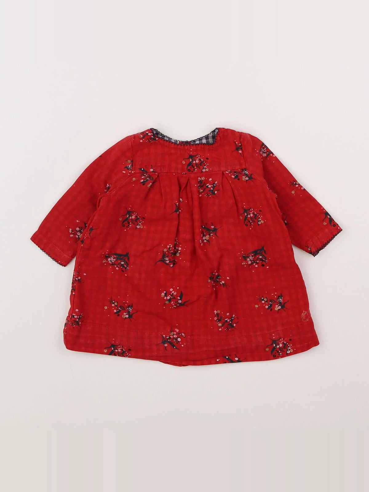 Petit Bateau - robe rouge - 3 mois