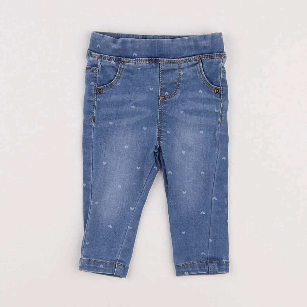 Vertbaudet - jegging bleu - 3 mois