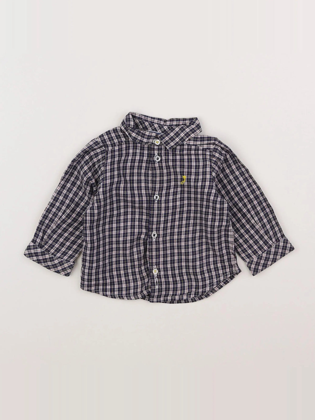 Jacadi - chemise rouge, bleu - 18 mois