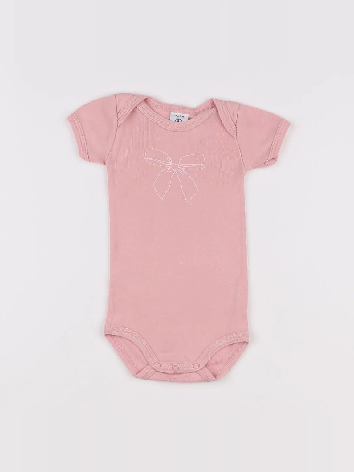 Petit Bateau - body rose - 3 mois