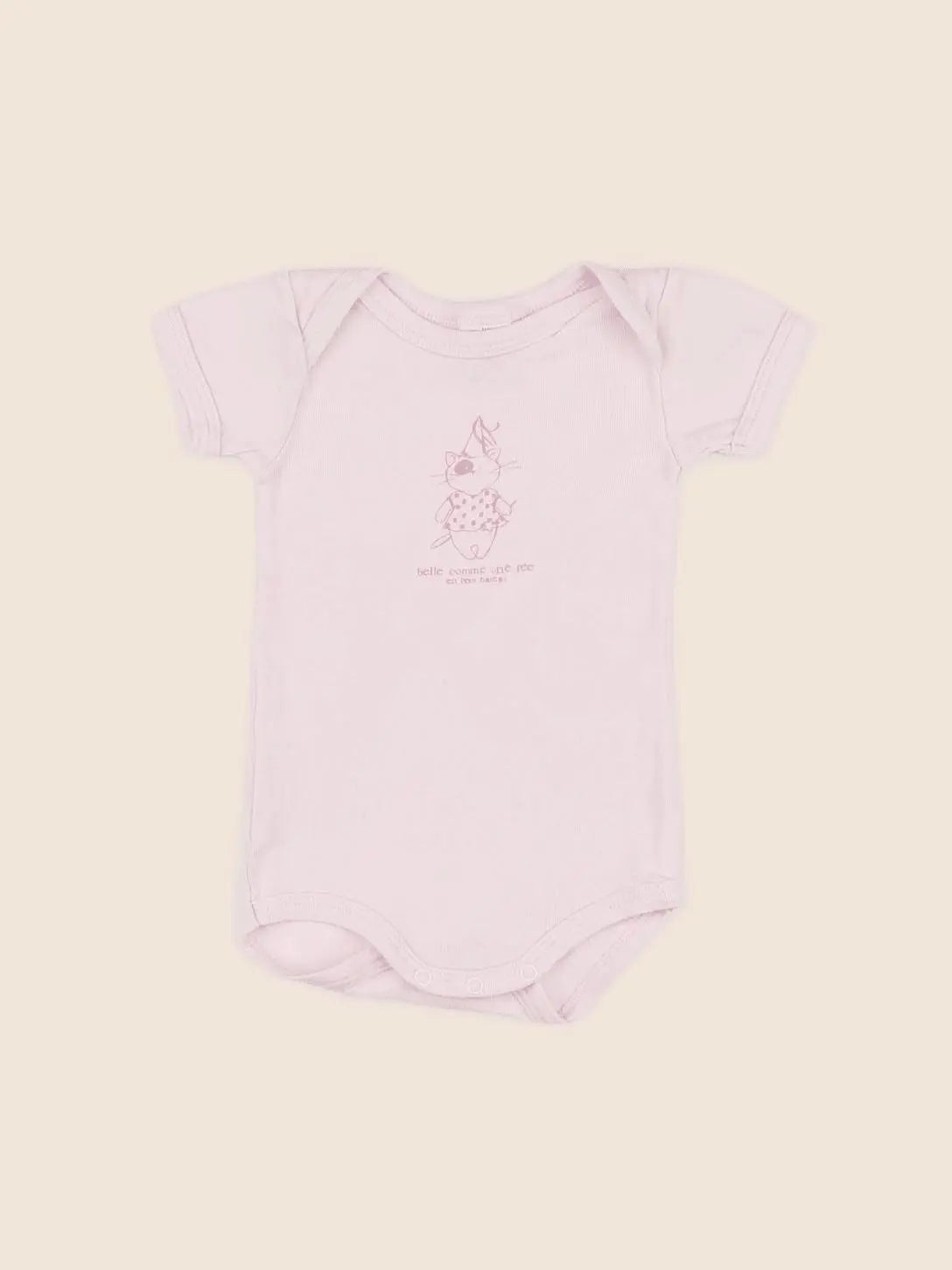 Petit Bateau - body rose - 3 mois