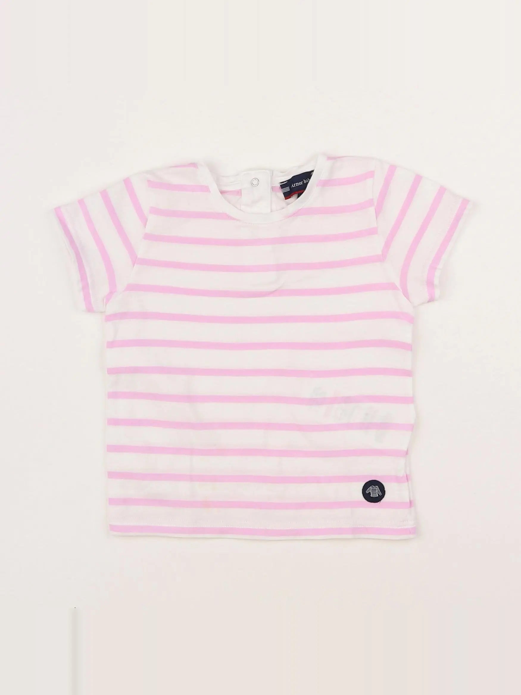 Armor Lux - tee-shirt rose - 12 mois