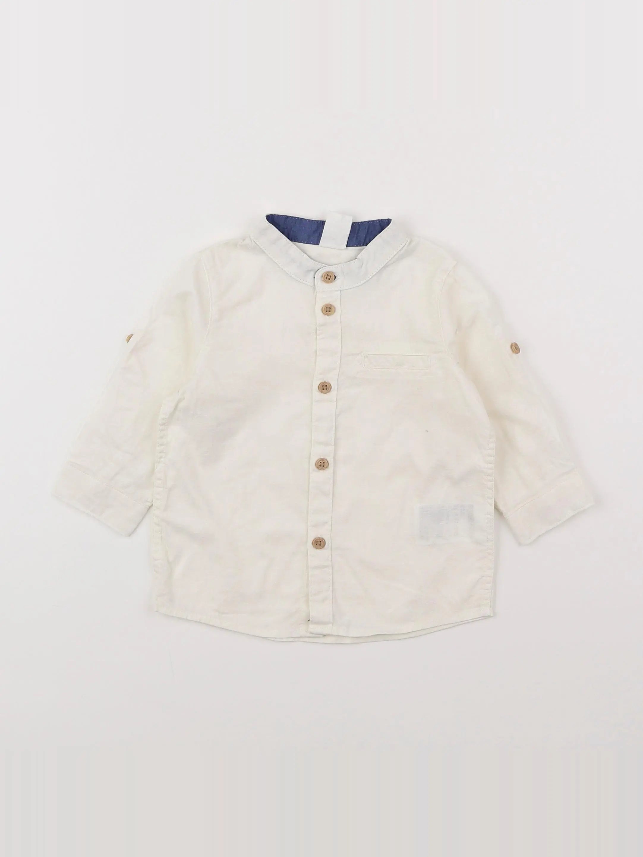 H&M - chemise beige - 3/6 mois