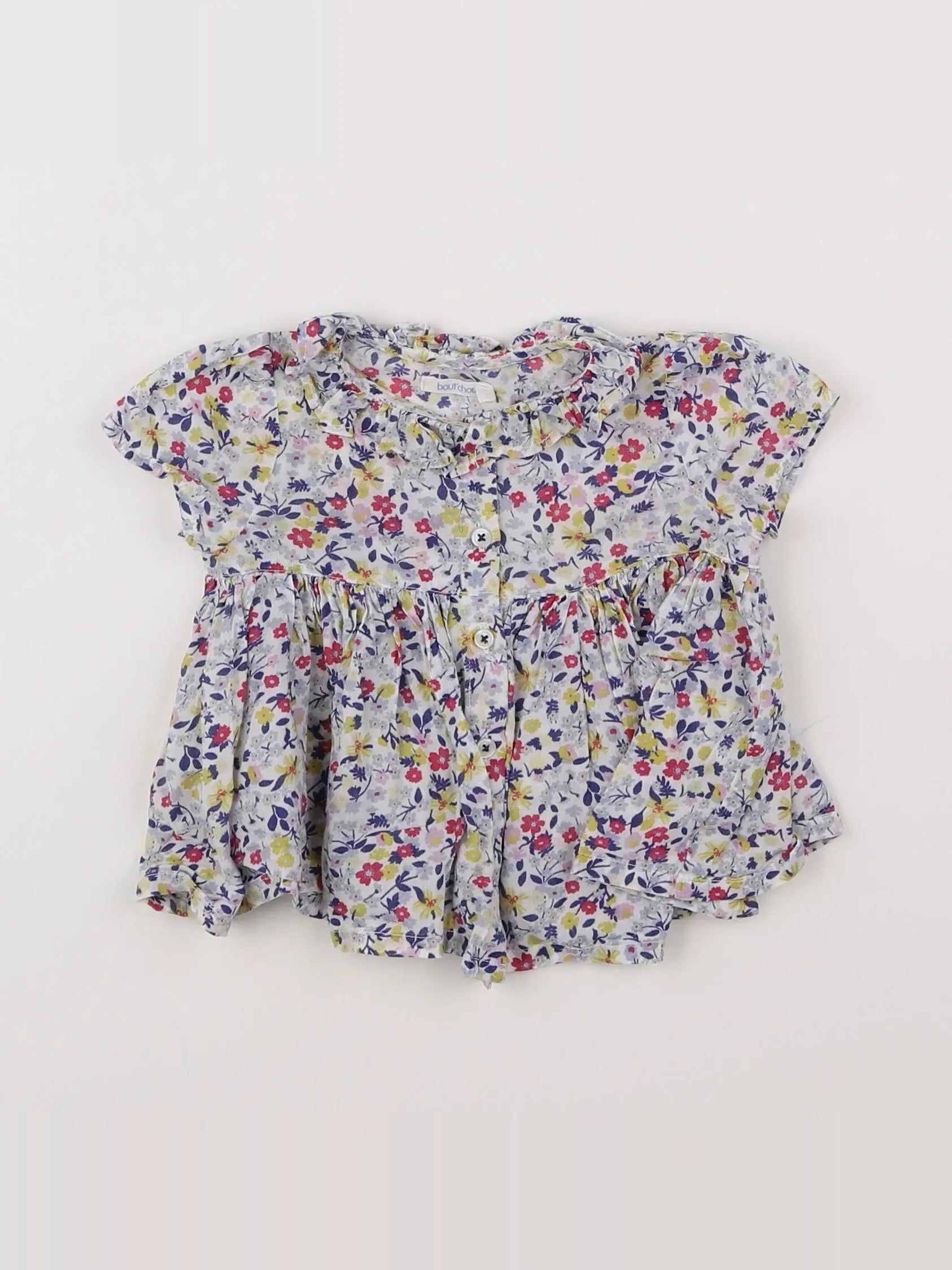 Boutchou - blouse multicolore - 6 mois