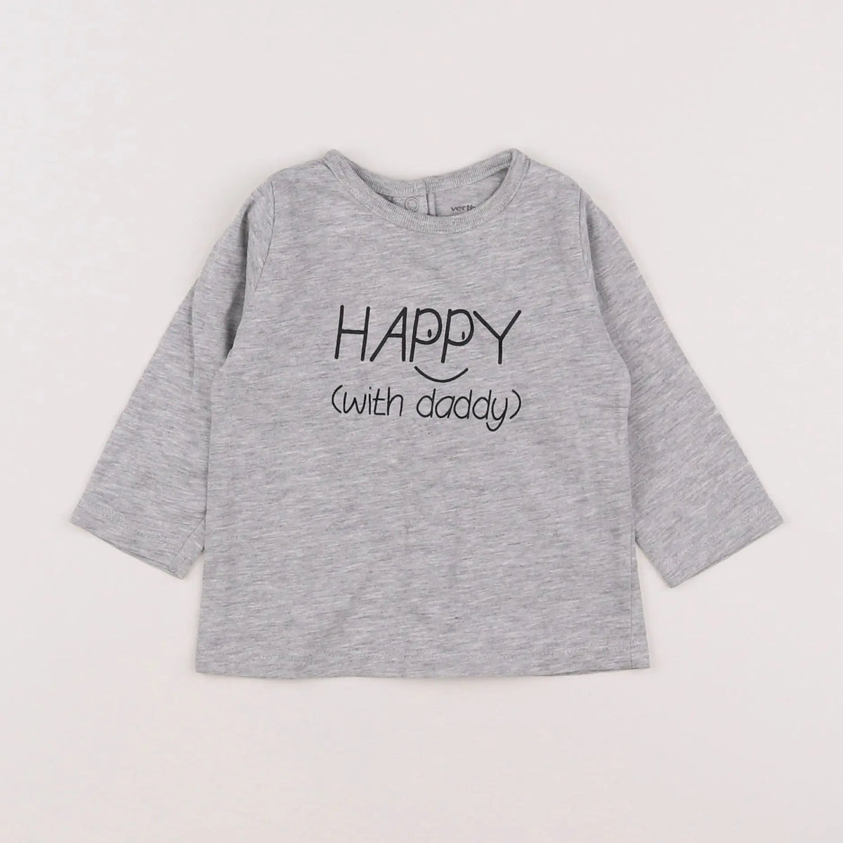 Vertbaudet - tee-shirt gris - 6 mois