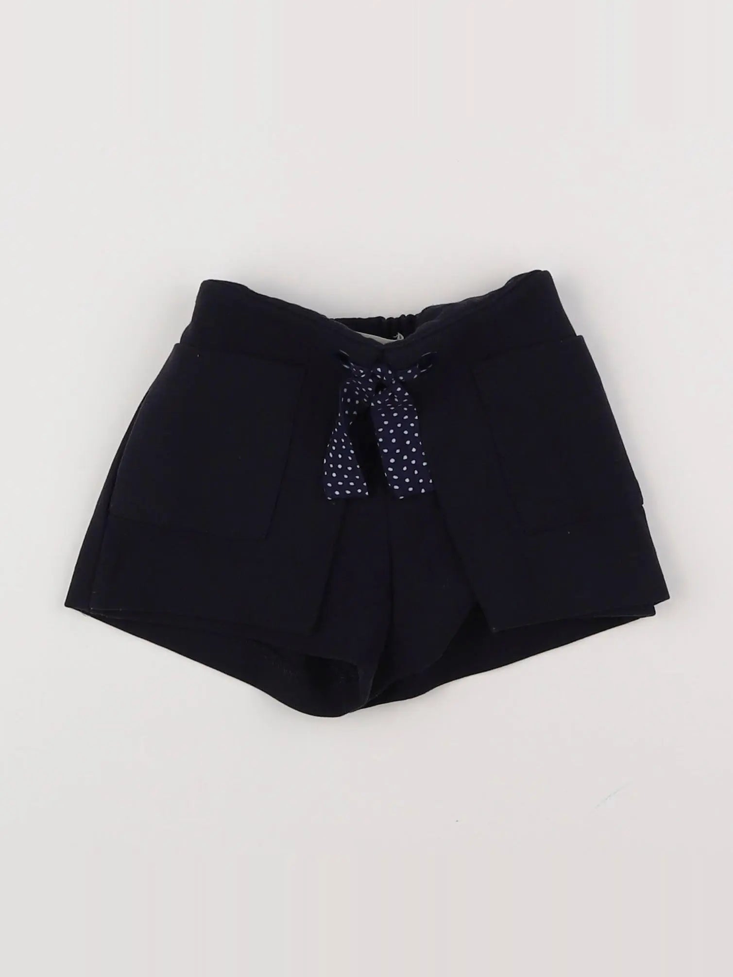Zara - short bleu, blanc - 6/9 mois