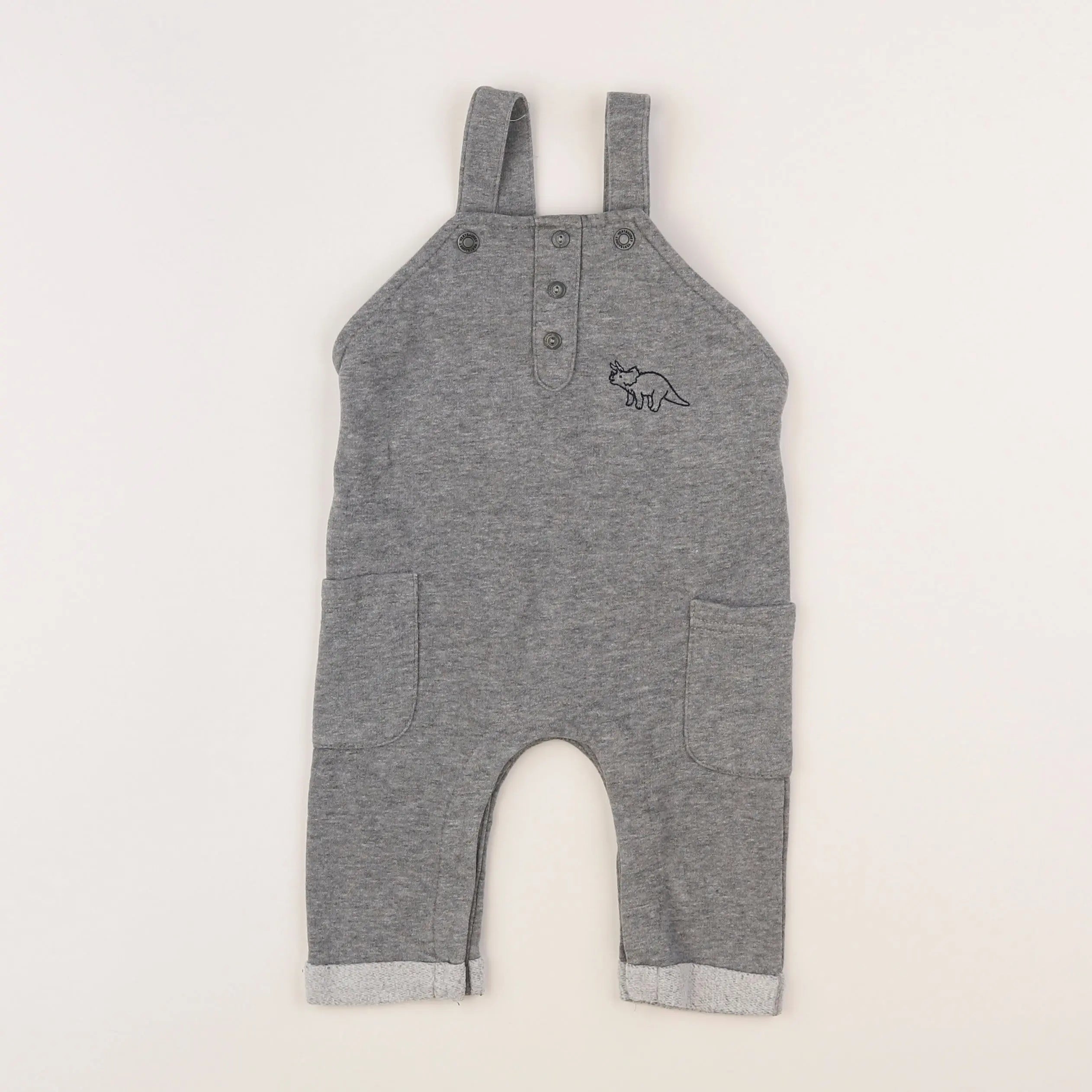 Vertbaudet - combinaison gris - 6 mois