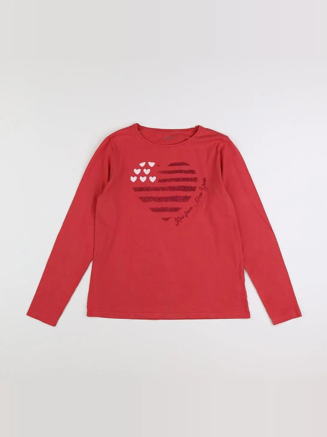 Vertbaudet - tee-shirt rouge - 14 ans