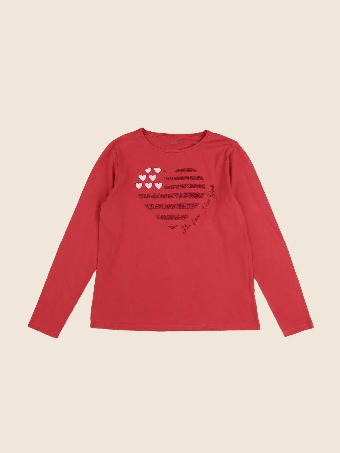 Vertbaudet - tee-shirt rouge - 14 ans