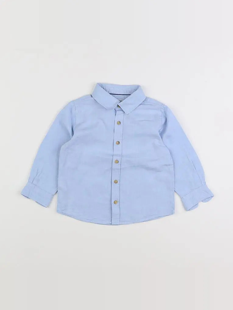 Mango - chemise bleu - 18 mois à 2 ans