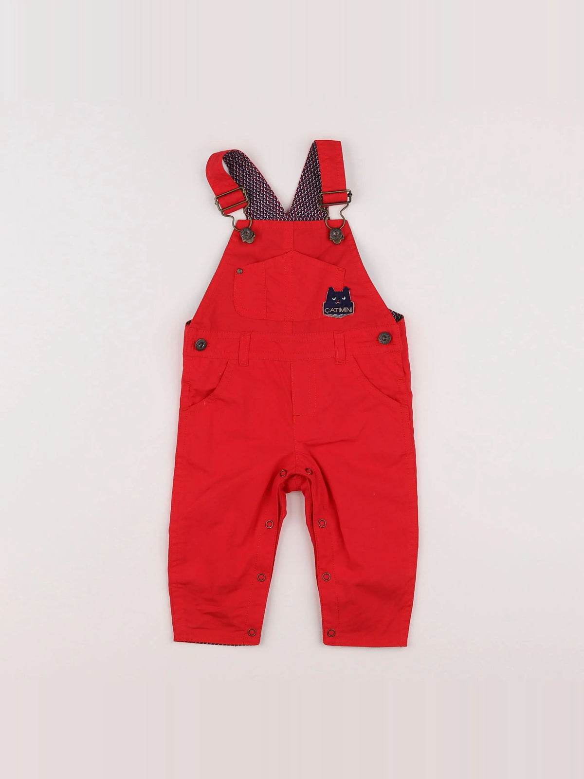 Catimini - salopette rouge - 6 mois