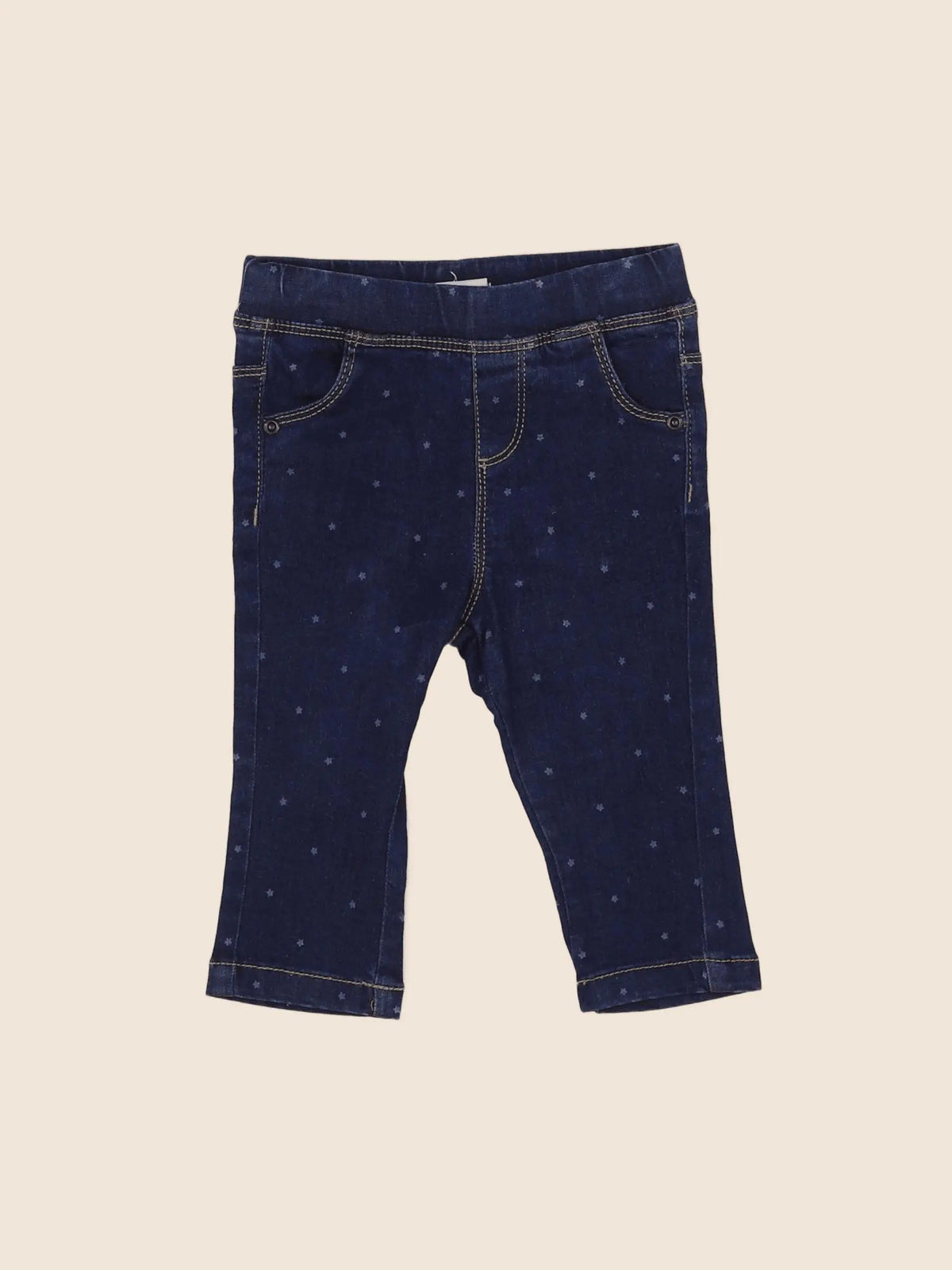 Vertbaudet - jegging bleu - 9 mois