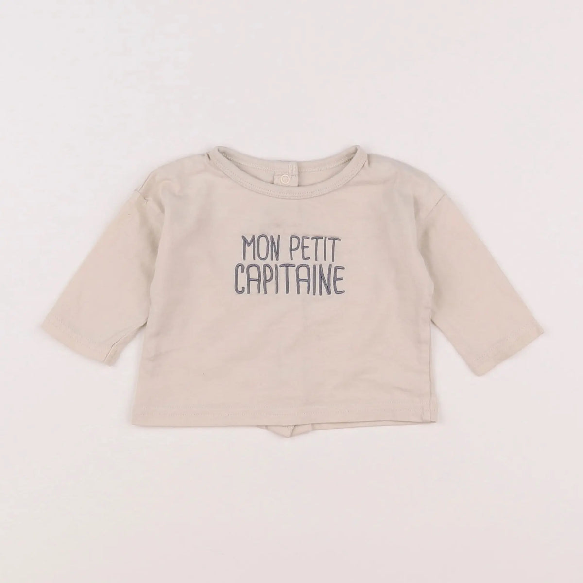 Vertbaudet - tee-shirt beige - 3 mois