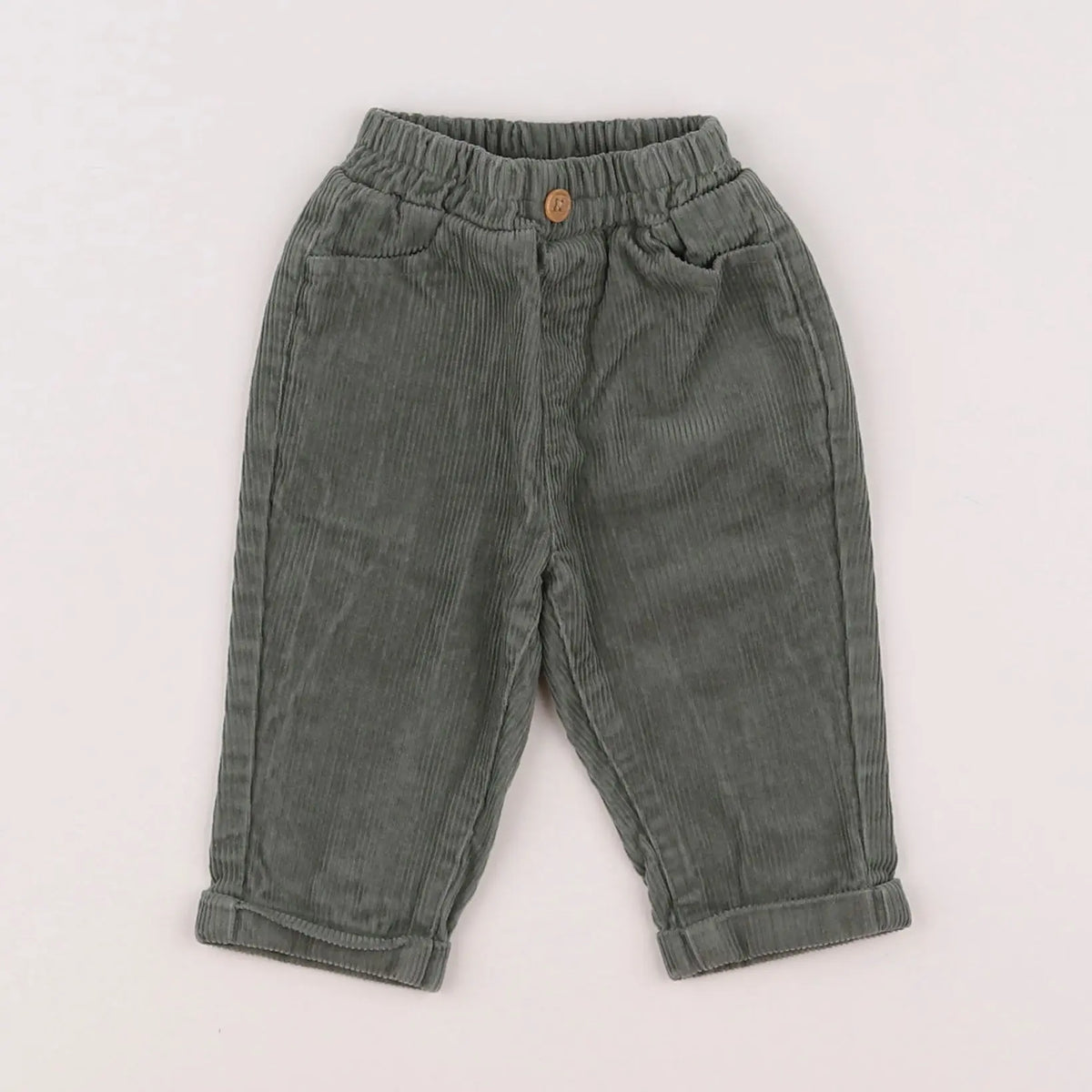 Vertbaudet - pantalon vert - 3 mois