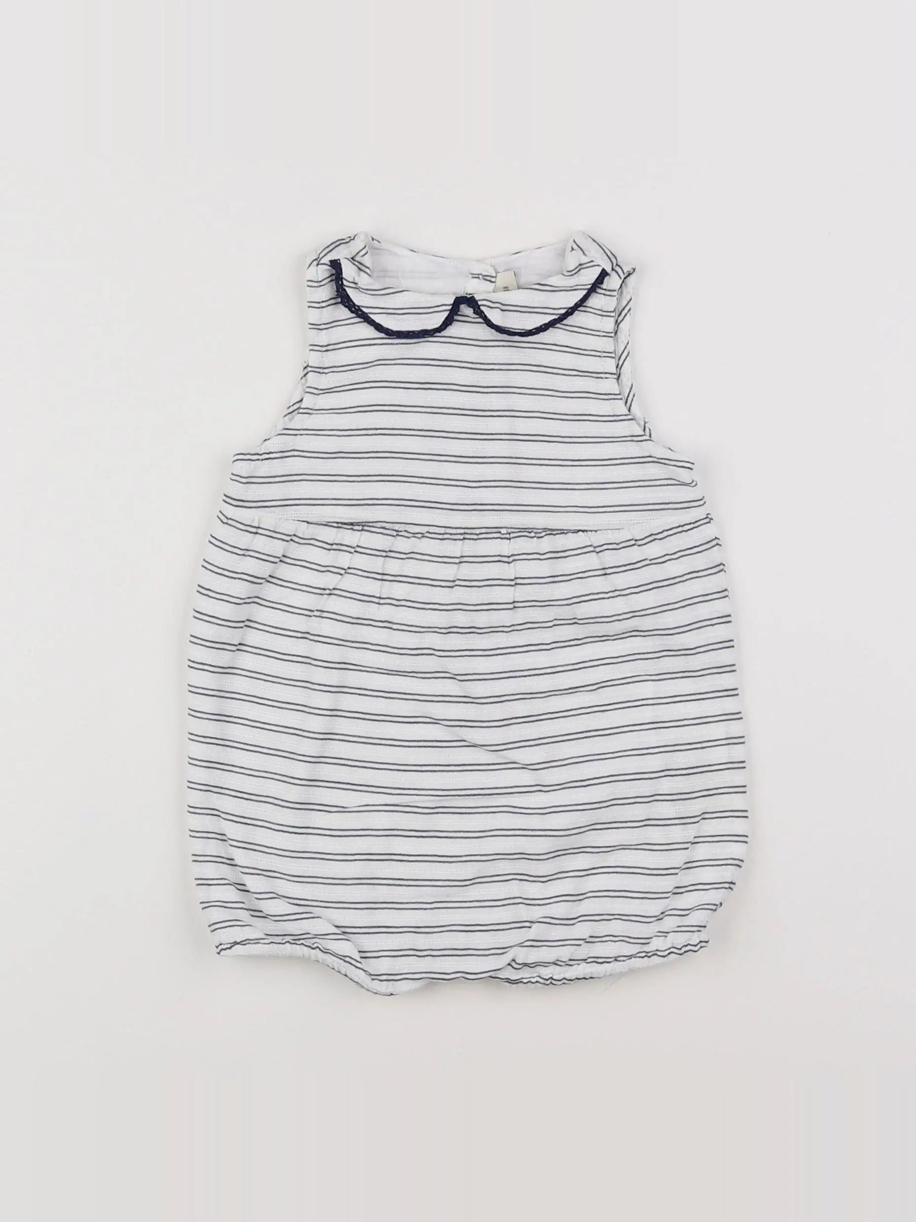 Natalys - combinaison blanc, bleu - 6 mois