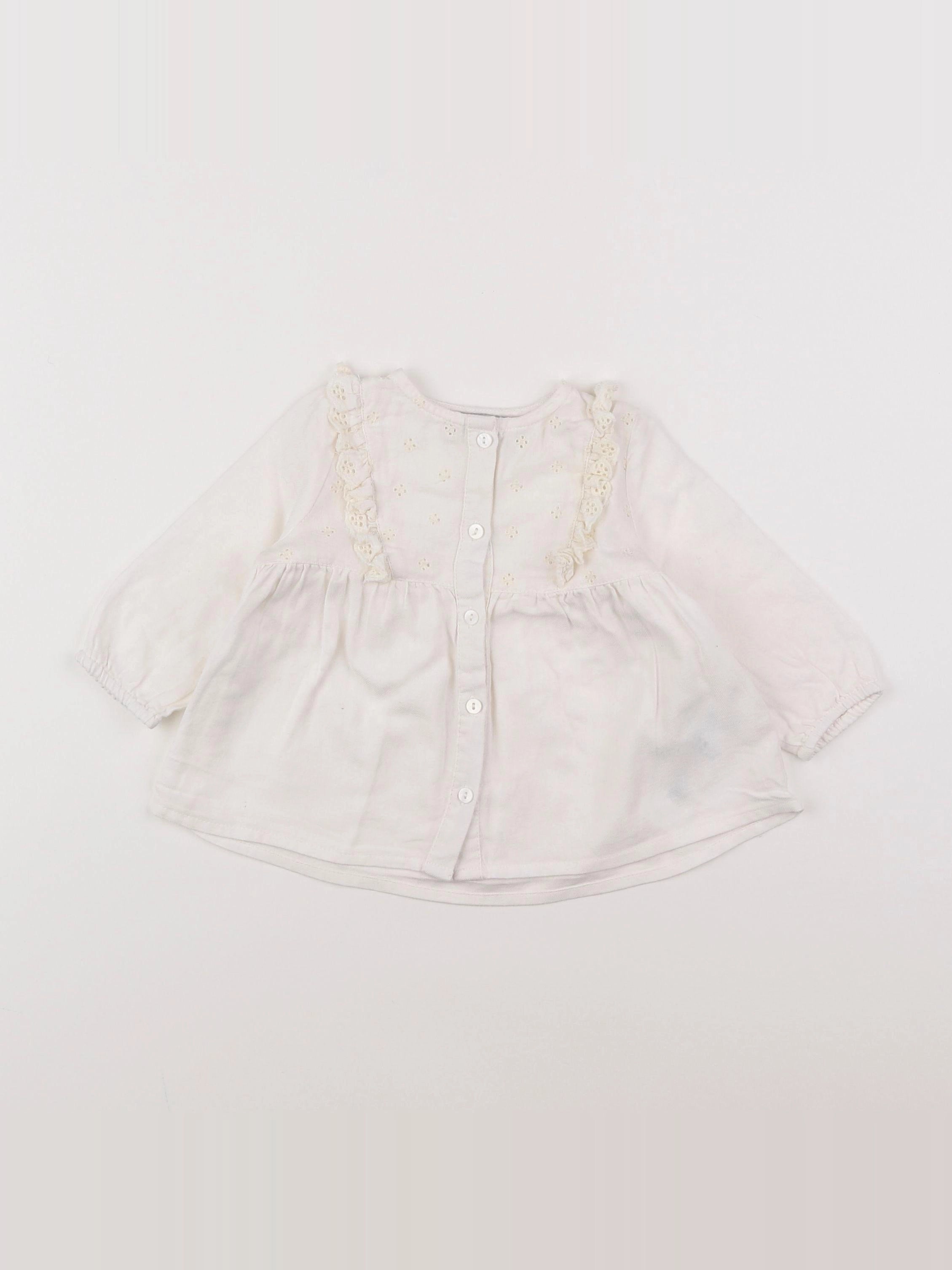 Cyrillus - blouse blanc - 6 mois