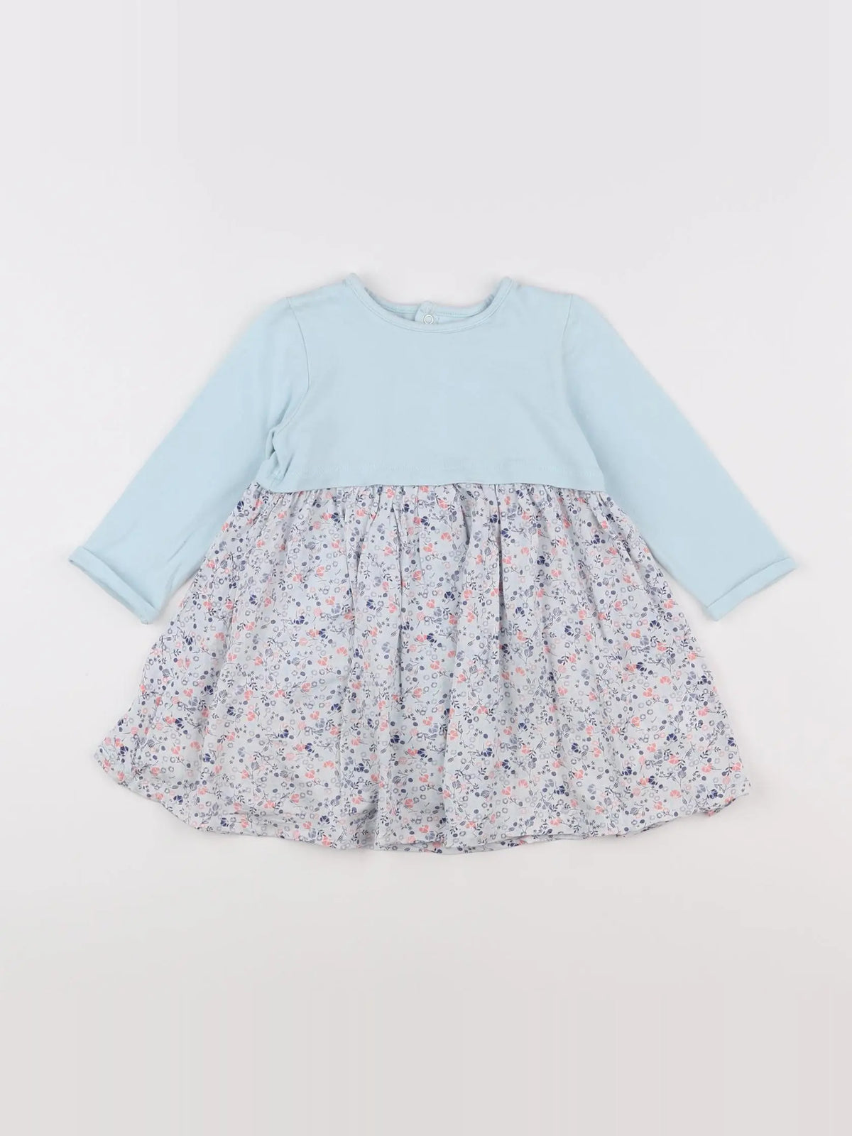 Vertbaudet - robe bleu - 18 mois