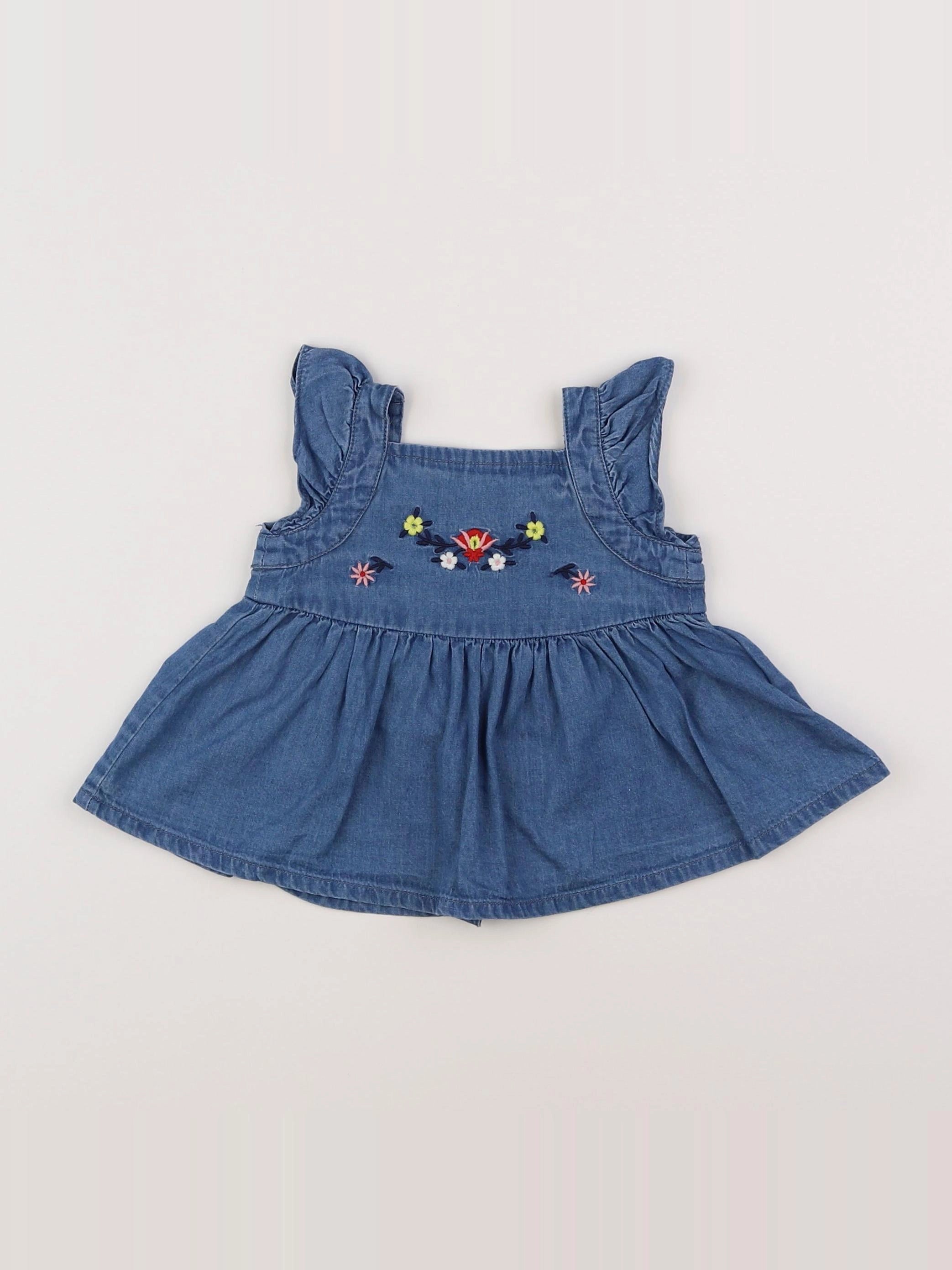 Boutchou - blouse bleu - 6 mois