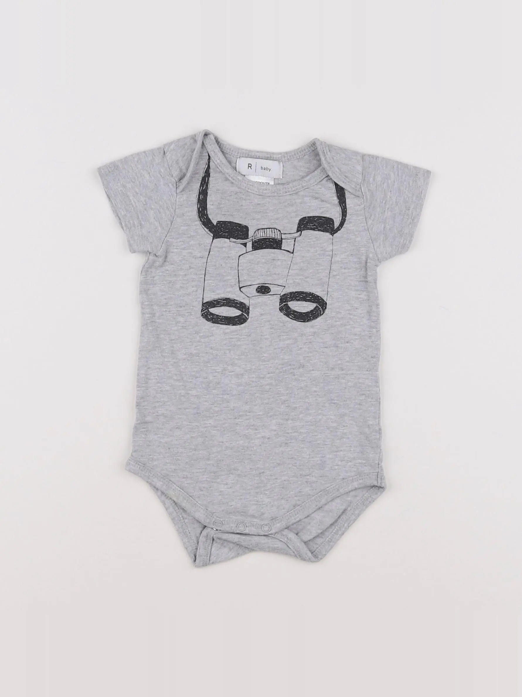 La Redoute - body gris - 6 mois