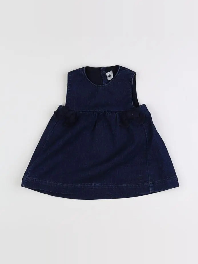 Petit Bateau - robe bleu - 6 mois