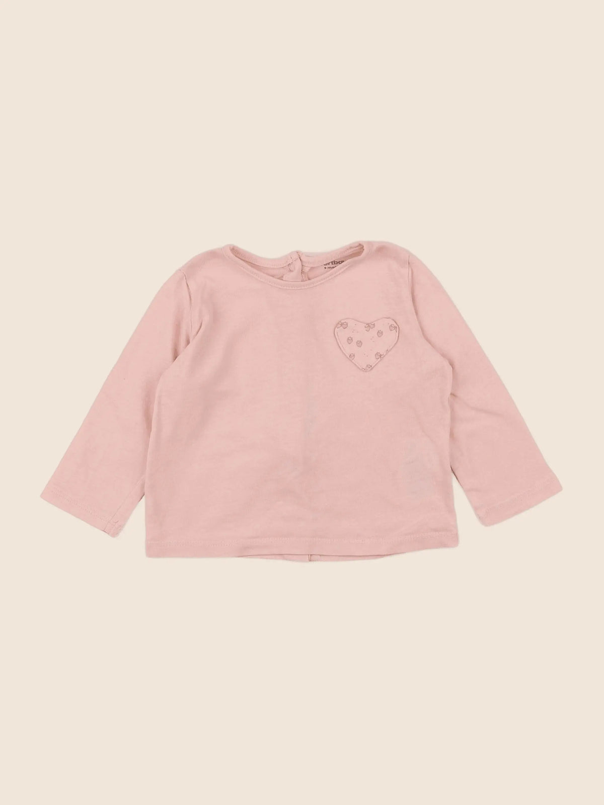 Vertbaudet - tee-shirt rose - 9 mois
