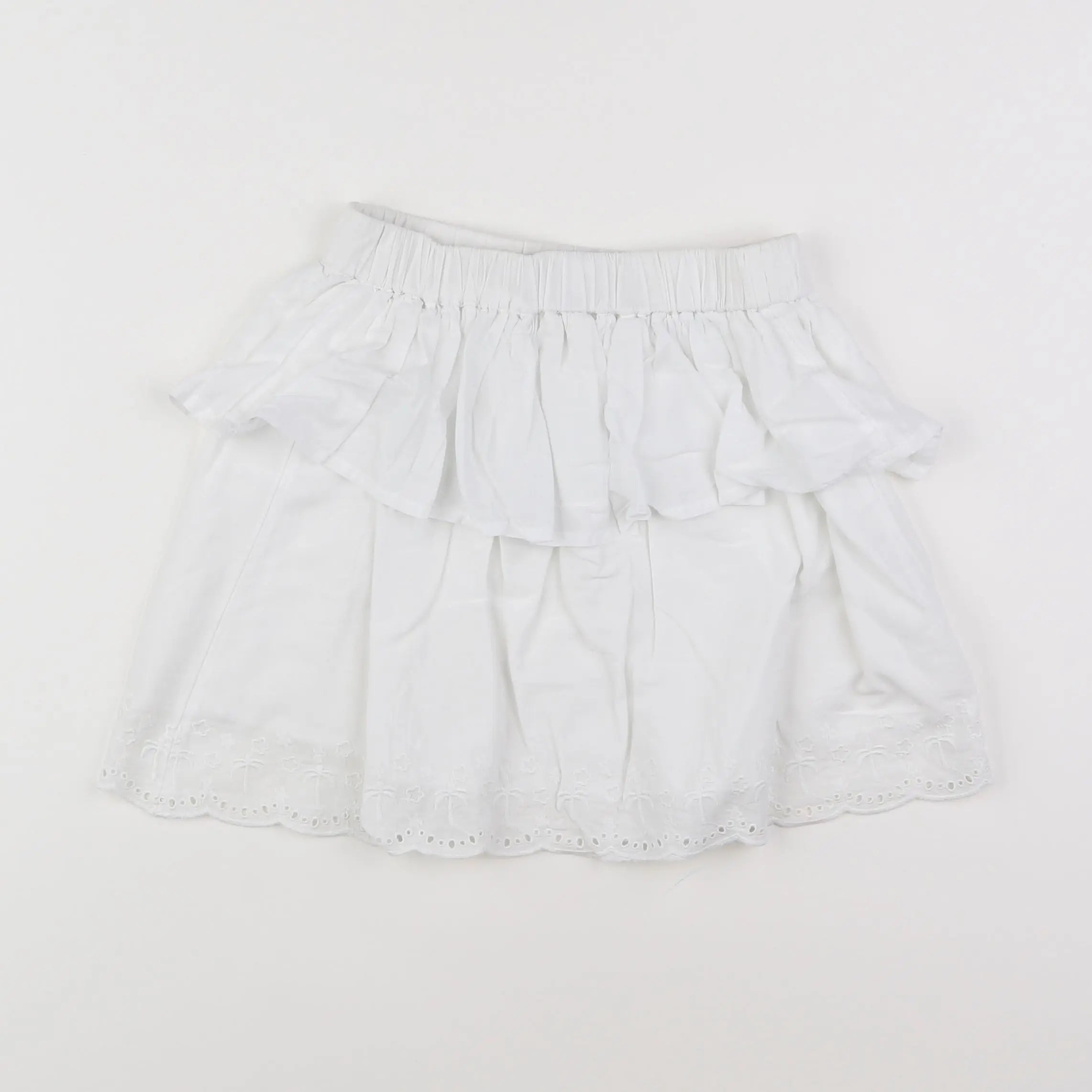 Vertbaudet - jupe blanc - 8 ans