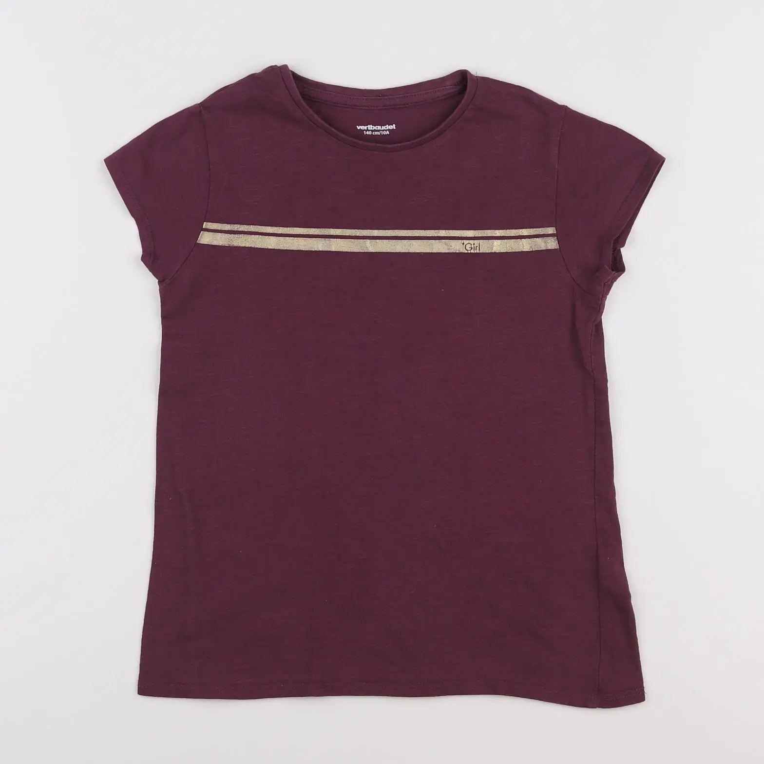 Vertbaudet - tee-shirt rose - 10 ans