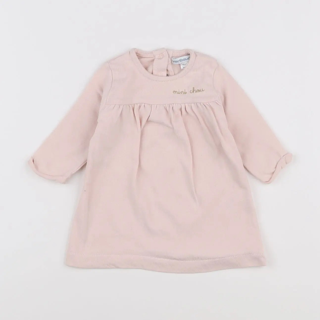 Vertbaudet - robe rose - 3 mois