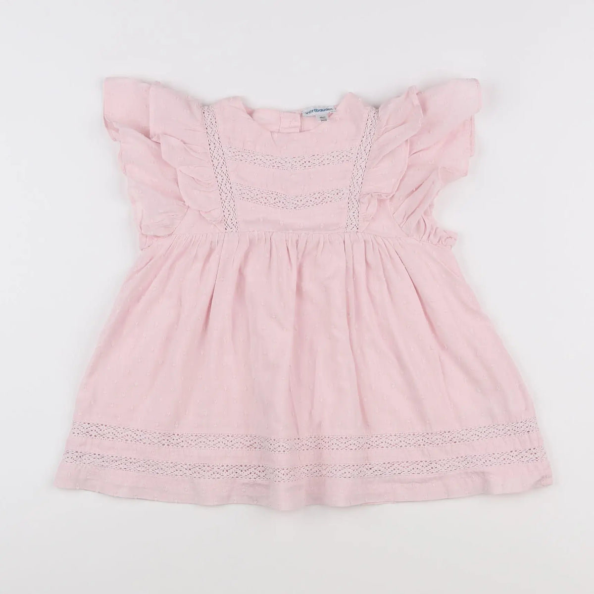 Vertbaudet - robe rose - 2 ans