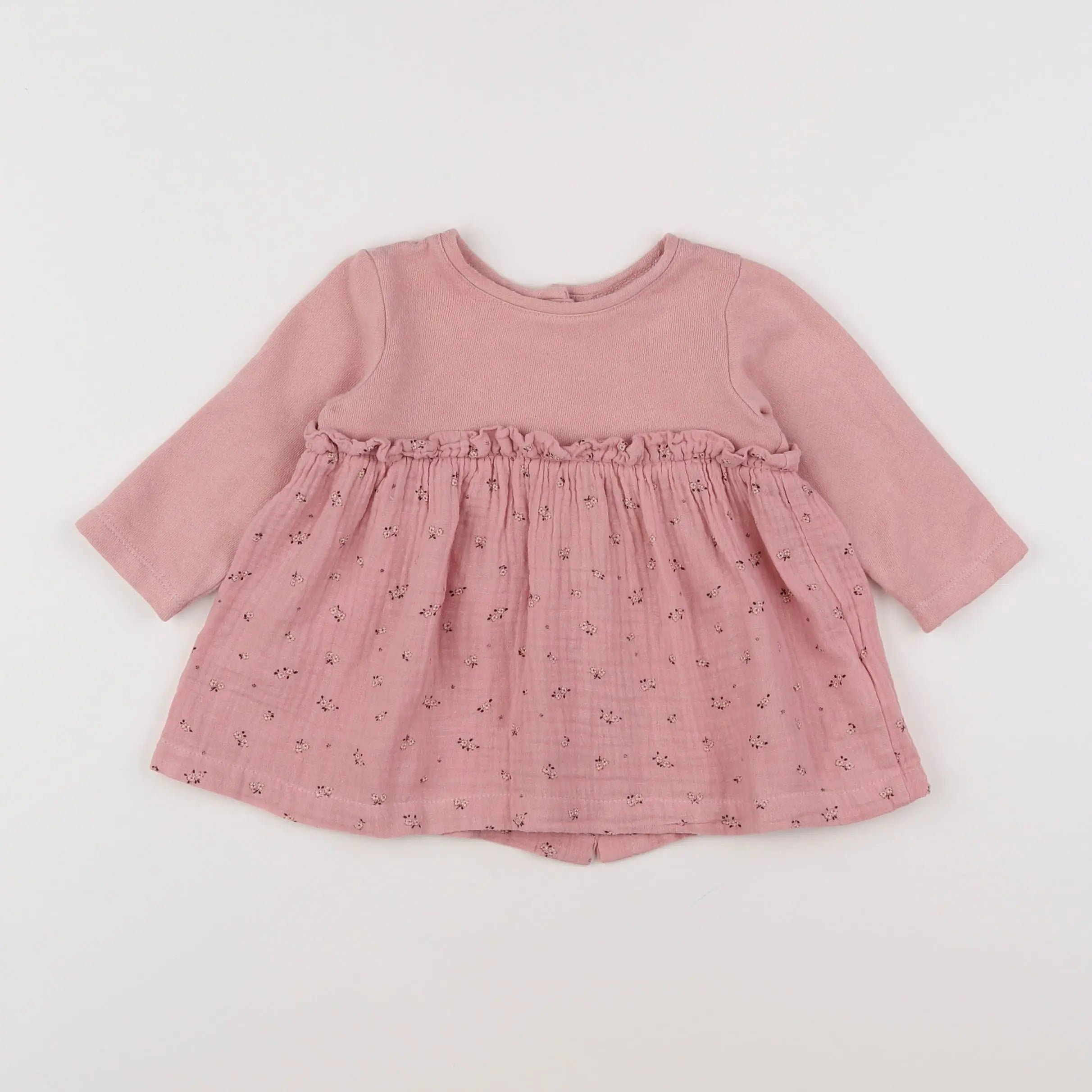 Vertbaudet - robe rose - 6 mois