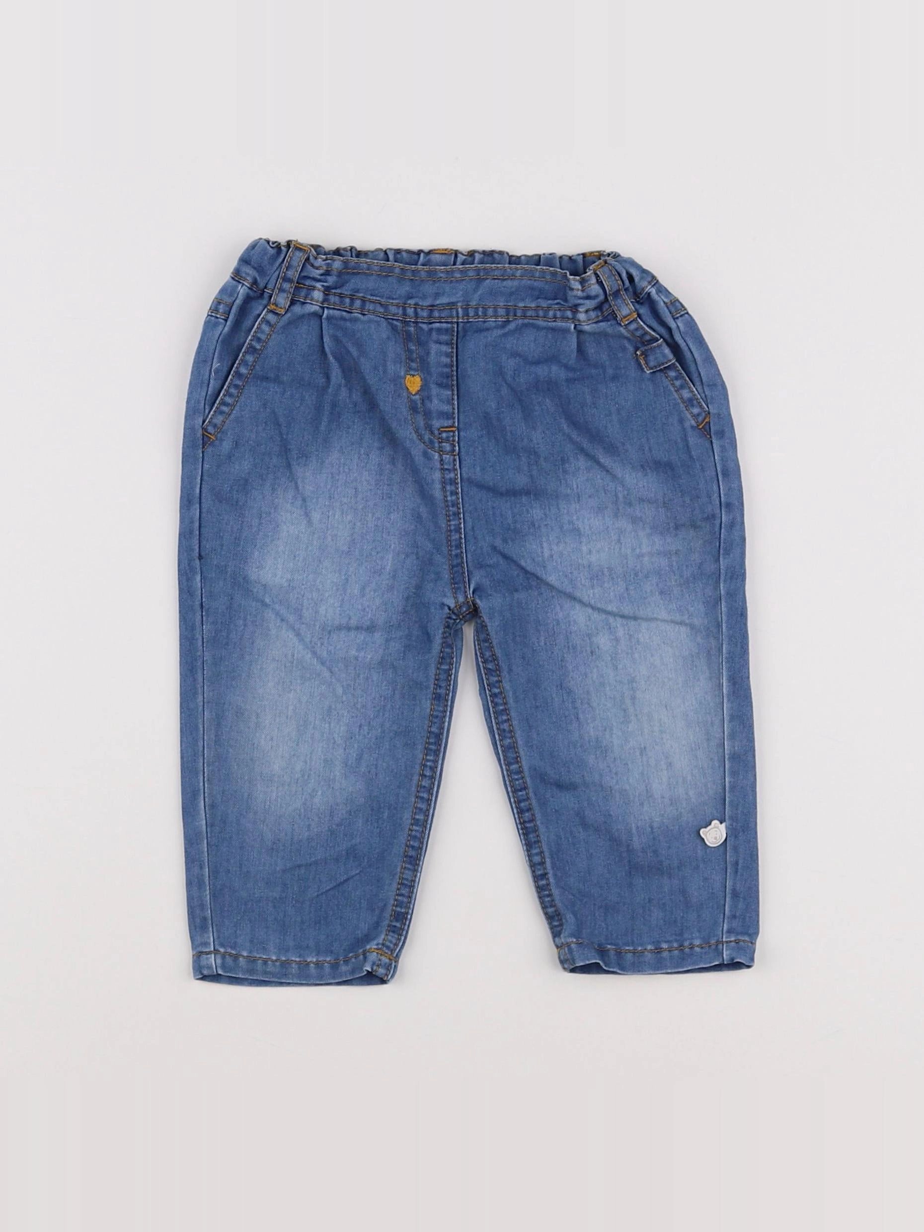 Noukie's - pantacourt bleu - 12 mois