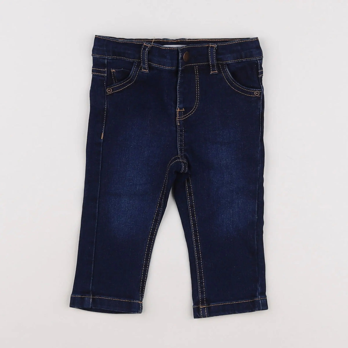 Vertbaudet - jean bleu - 9 mois