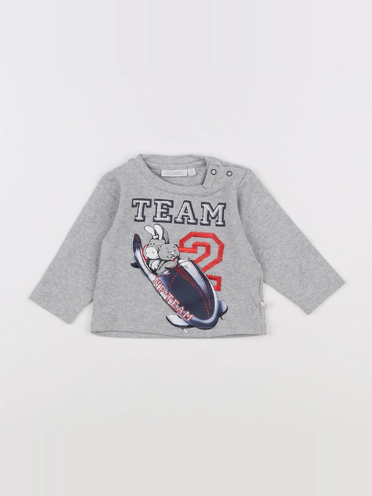 Noukie's - tee-shirt gris - 3 mois