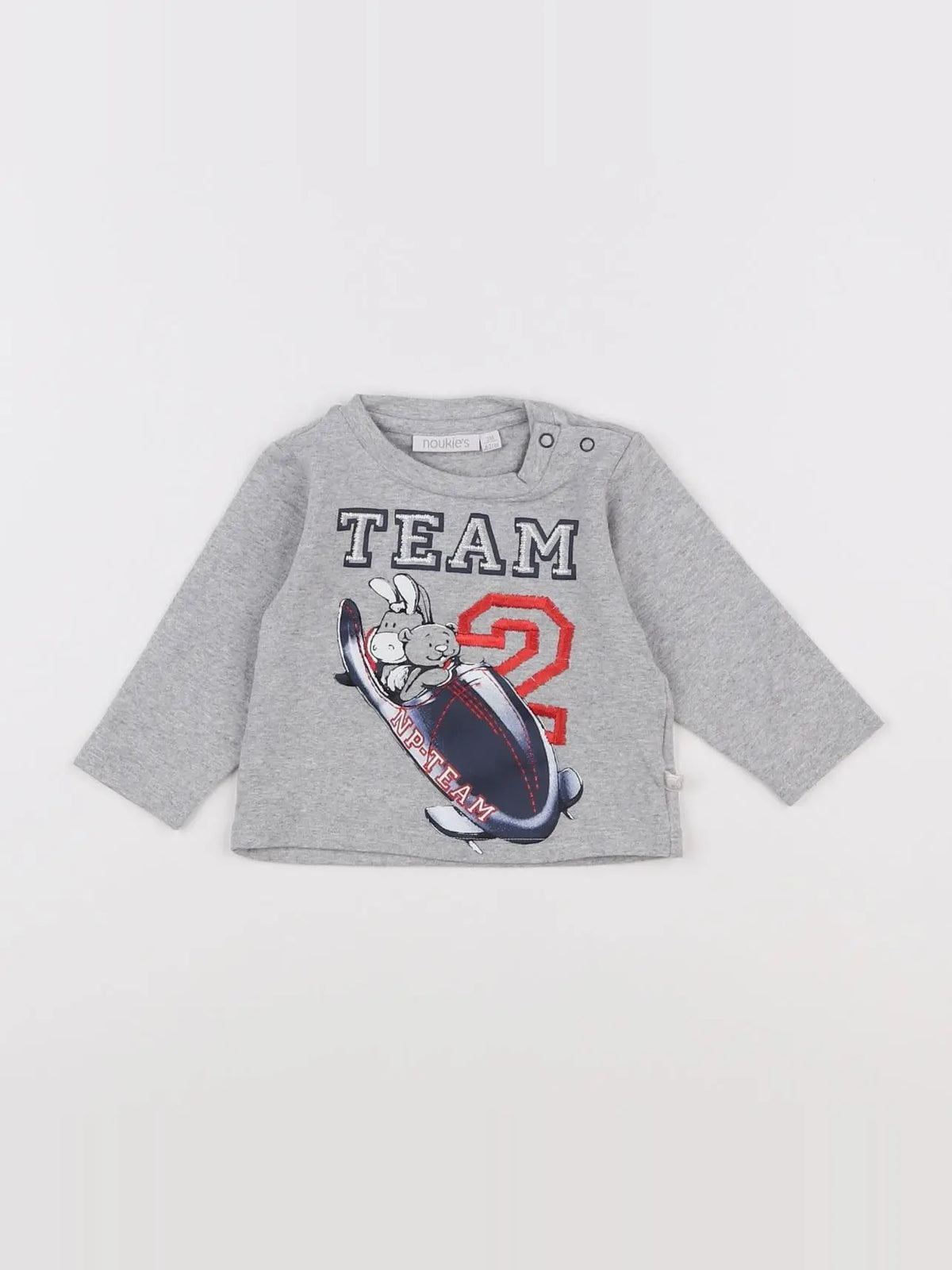 Noukie's - tee-shirt gris - 3 mois