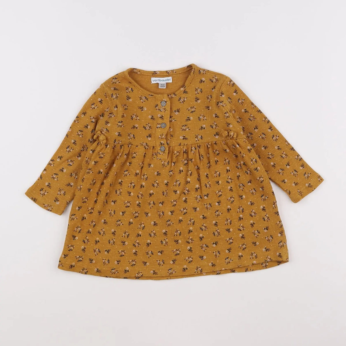 Vertbaudet - robe jaune - 18 mois