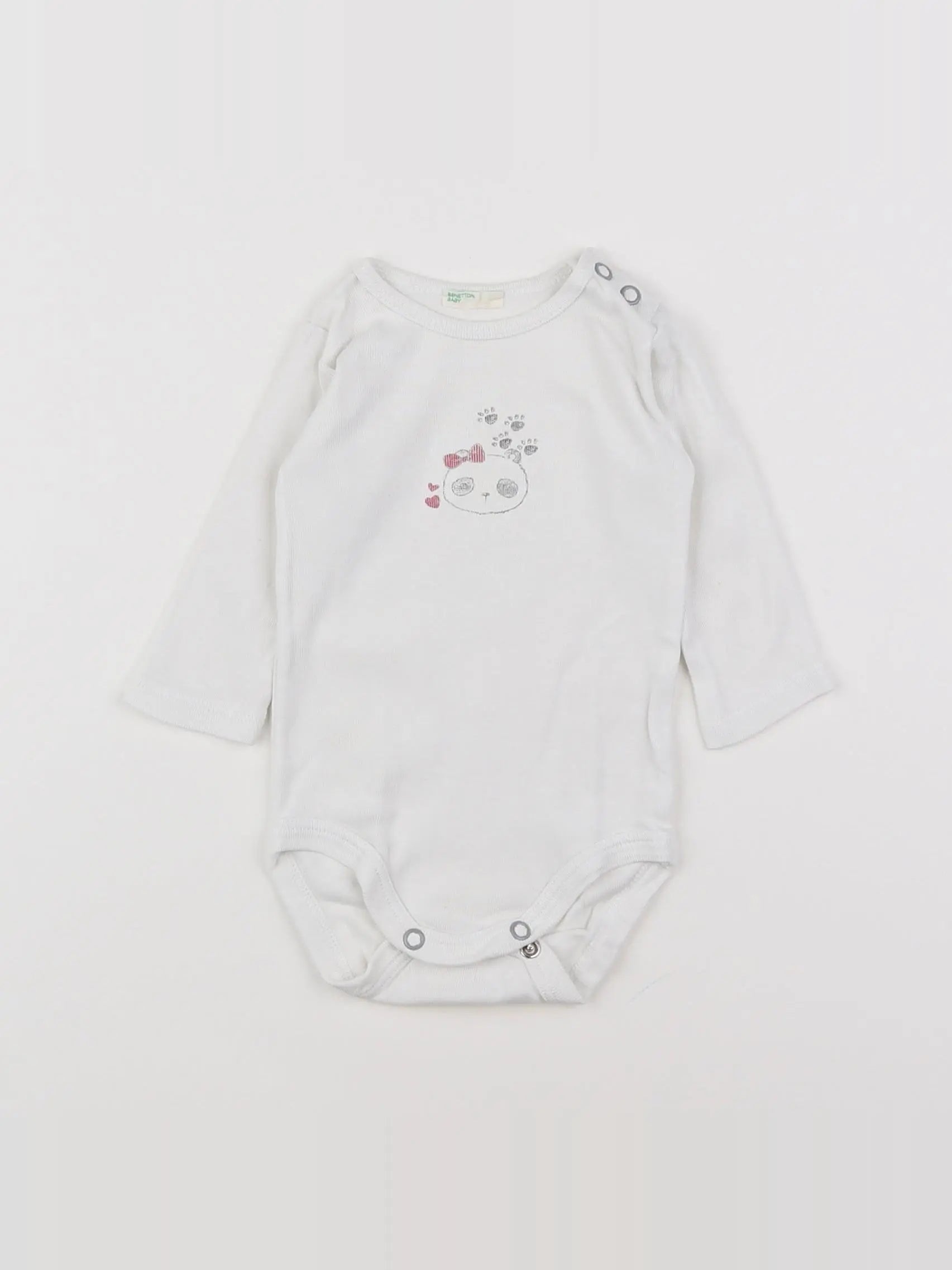 Benetton - body blanc - 3 mois