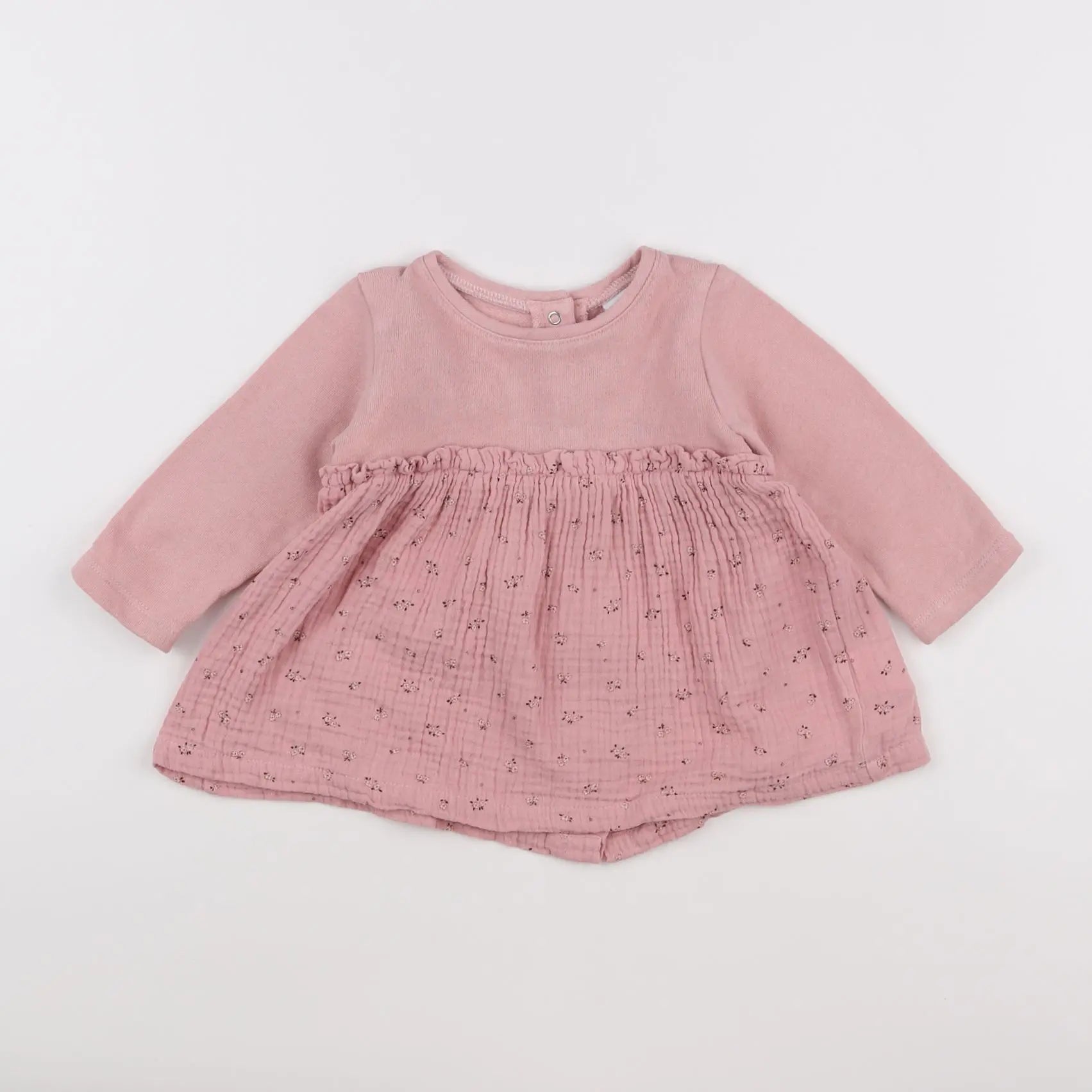 Vertbaudet - robe rose - 9 mois