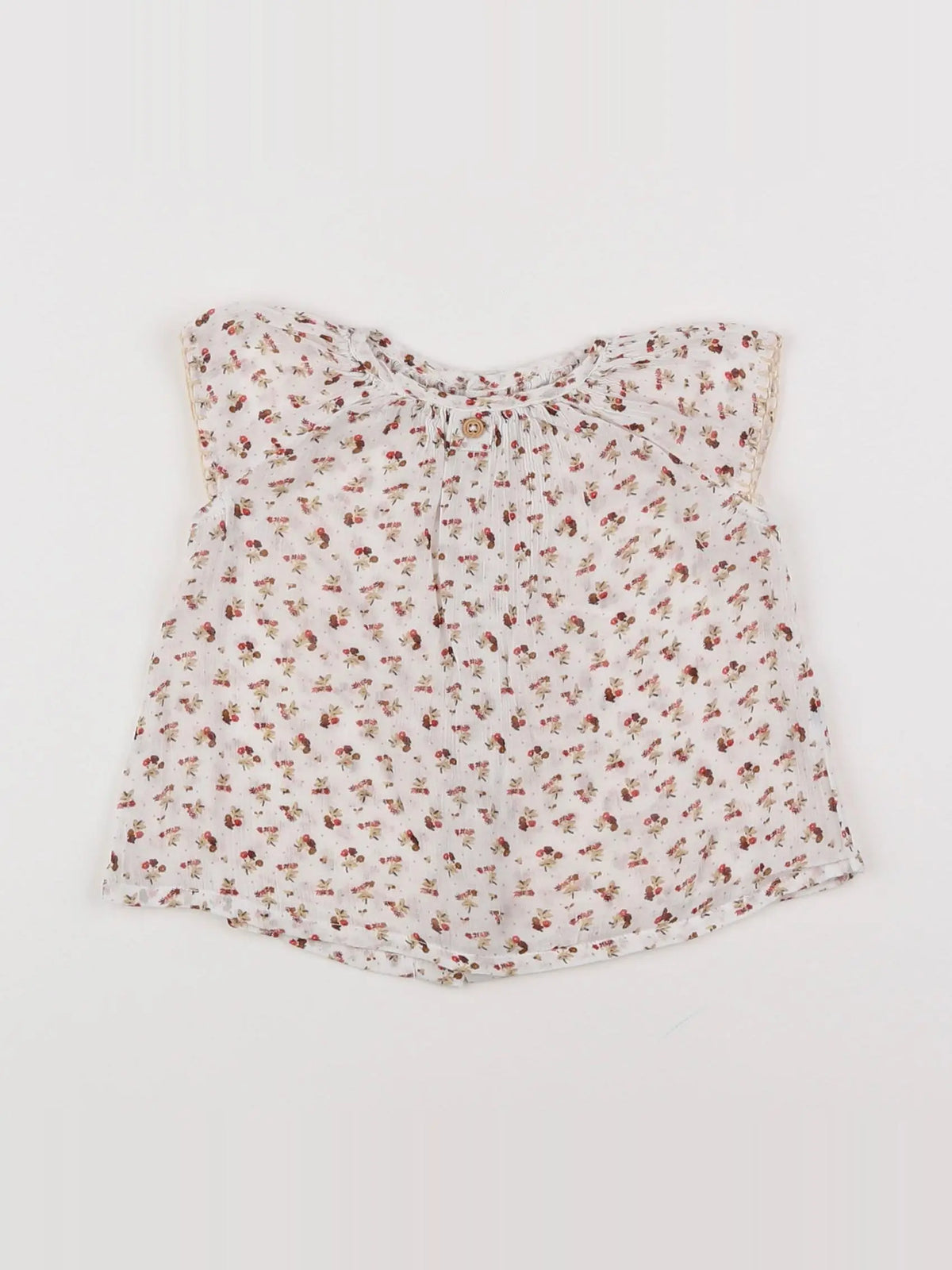Boutchou - blouse marron - 6 mois