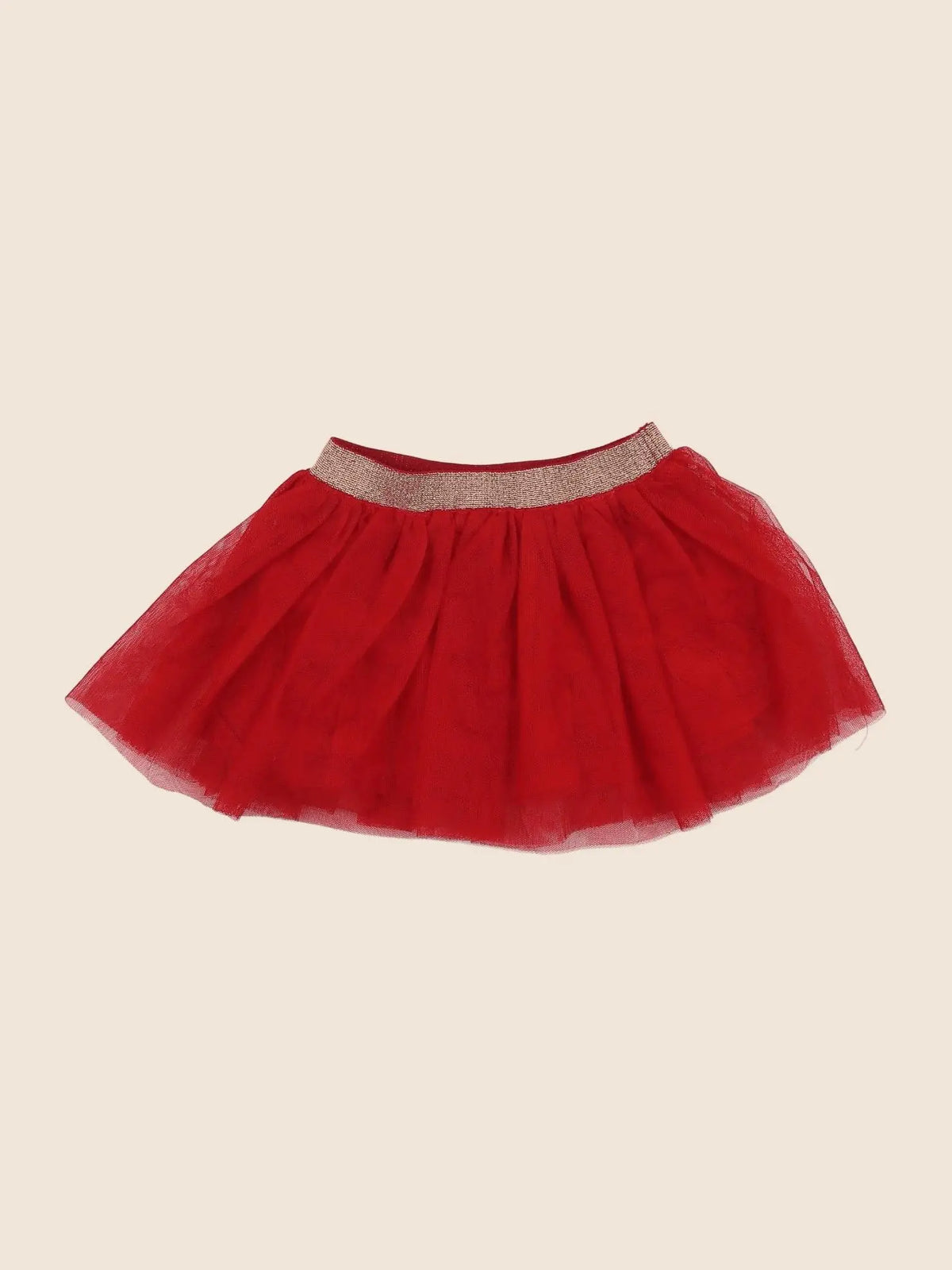 Vertbaudet - jupe rouge - 18 mois